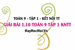 Giải 1.10 Toán 9 tập 1 SGK Kết nối tri thức